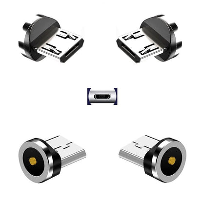 Magnetic Charging Series (Micro Tips),Just 4 Micro Tips Without Nylon Braided USB Cable No Charger Cords. V1258-DP02-A-2188