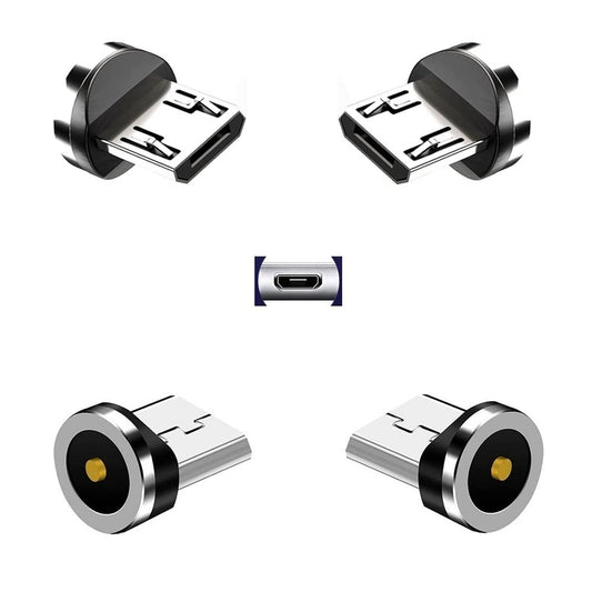 Magnetic Charging Series (Micro Tips),Just 4 Micro Tips Without Nylon Braided USB Cable No Charger Cords. V1258-DP02-A-2188