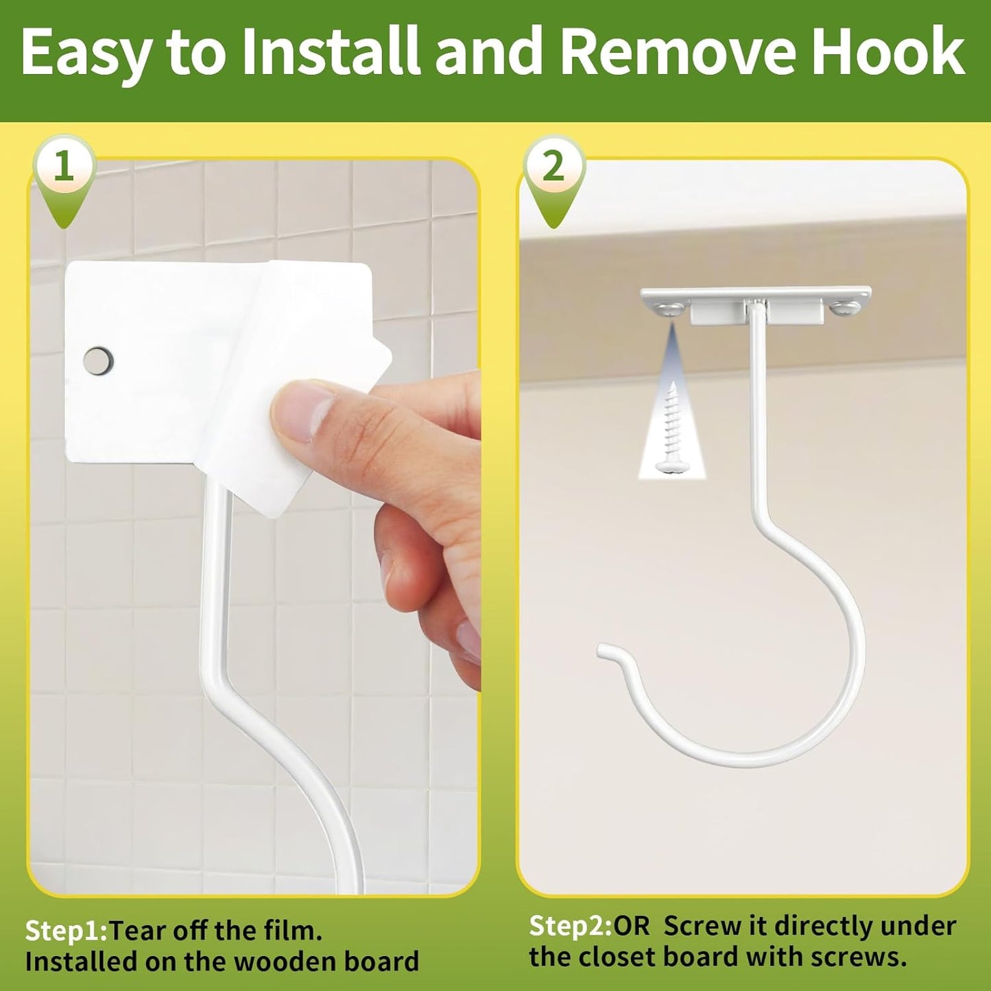 1Pcs White Self-Adhesive Banana Hook, Grape Hook, Kitchen Fruit Hooks, Banana Hanger, Keep Bananas Fresh V1258-DP02-A-2190