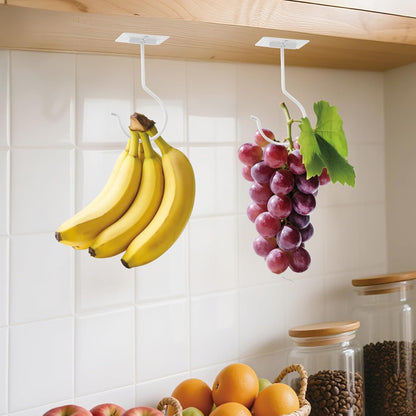 1Pcs White Self-Adhesive Banana Hook, Grape Hook, Kitchen Fruit Hooks, Banana Hanger, Keep Bananas Fresh V1258-DP02-A-2190