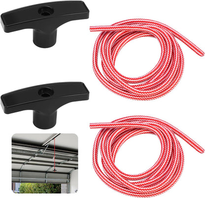 2 Pcs 41A2828 / 041A2828 Rope Handle Kit, Garage Emergency Release Pull Rope Cord Handle Kit, Fit for V1258-DP02-A-2197