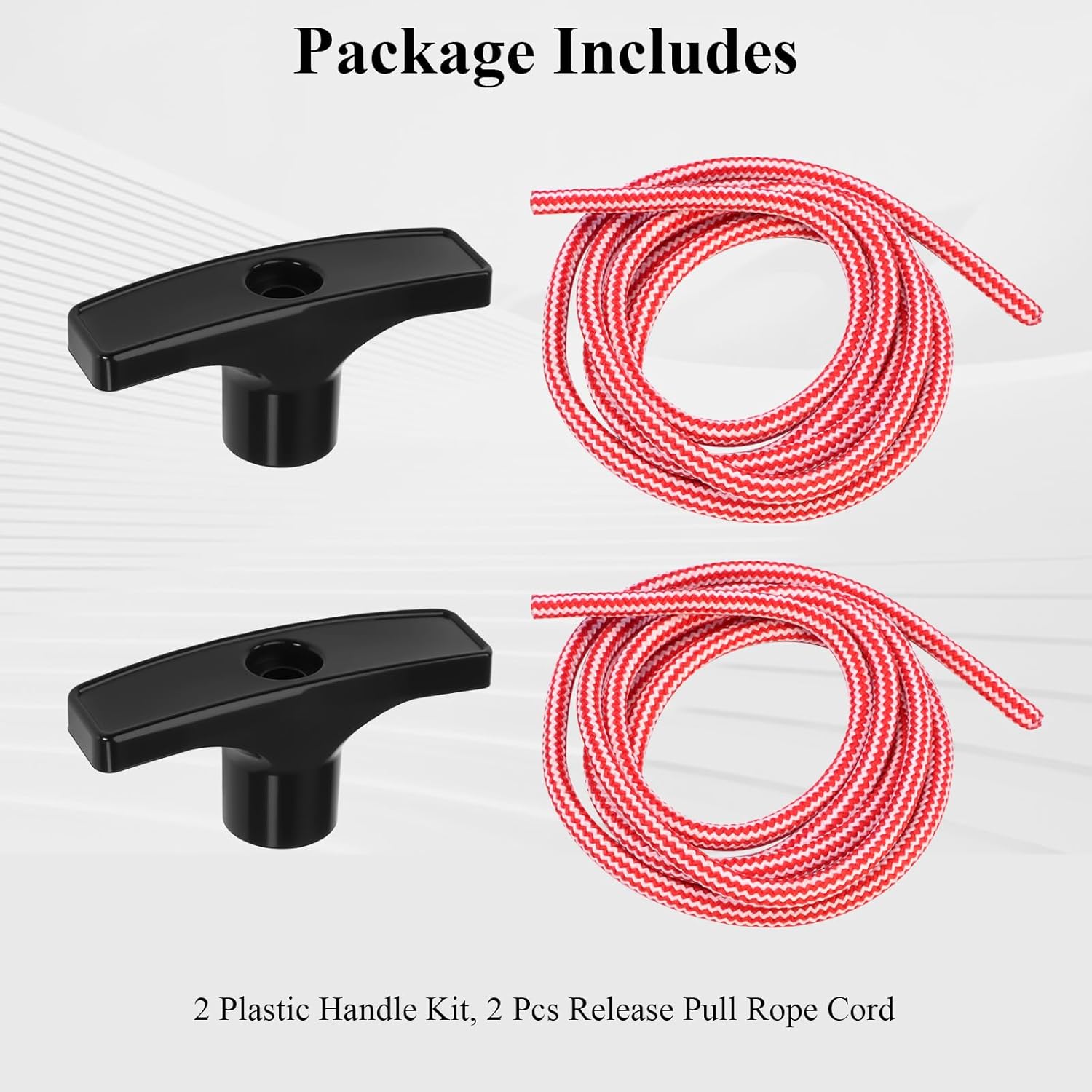 2 Pcs 41A2828 / 041A2828 Rope Handle Kit, Garage Emergency Release Pull Rope Cord Handle Kit, Fit for V1258-DP02-A-2197