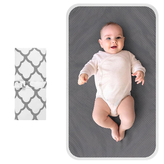 Portable Diaper Changing Pad, Waterproof Foldable Baby Changing Mat for Travel, Baby Essentials Shower V1258-DP02-A-221