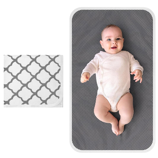 Portable Diaper Changing Pad, Waterproof Foldable Baby Changing Mat for Travel, Baby Essentials Shower V1258-DP02-A-221