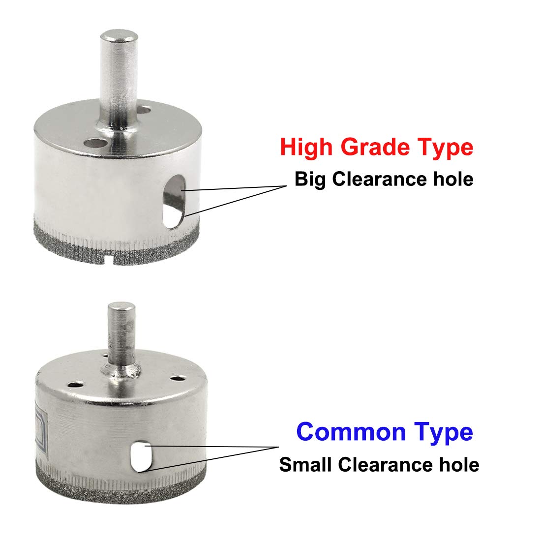 1-1/2 Inch / 38mm Diamond Drill Bits, Diamond Hole Saw Hollow Core Drill Bits for Glass Ceramic Porcelain V1258-DP02-A-2221