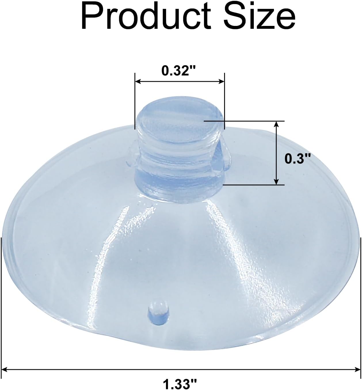 50 Pack Small Suction Cups 35mm, Suction Cups with Holes for Glass Table Tops,Prevent Table Tops Sliding and V1258-DP02-A-2226