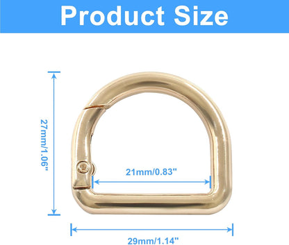 D Rings Spring Key Hooks V1258-DP02-A-2233
