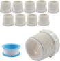 10 Pack 1 Inch Male Thread to 1/2 Inch Female Threaded PVC Pipe Fittings Connector, Reducer Bushing Adapter V1258-DP02-A-2234