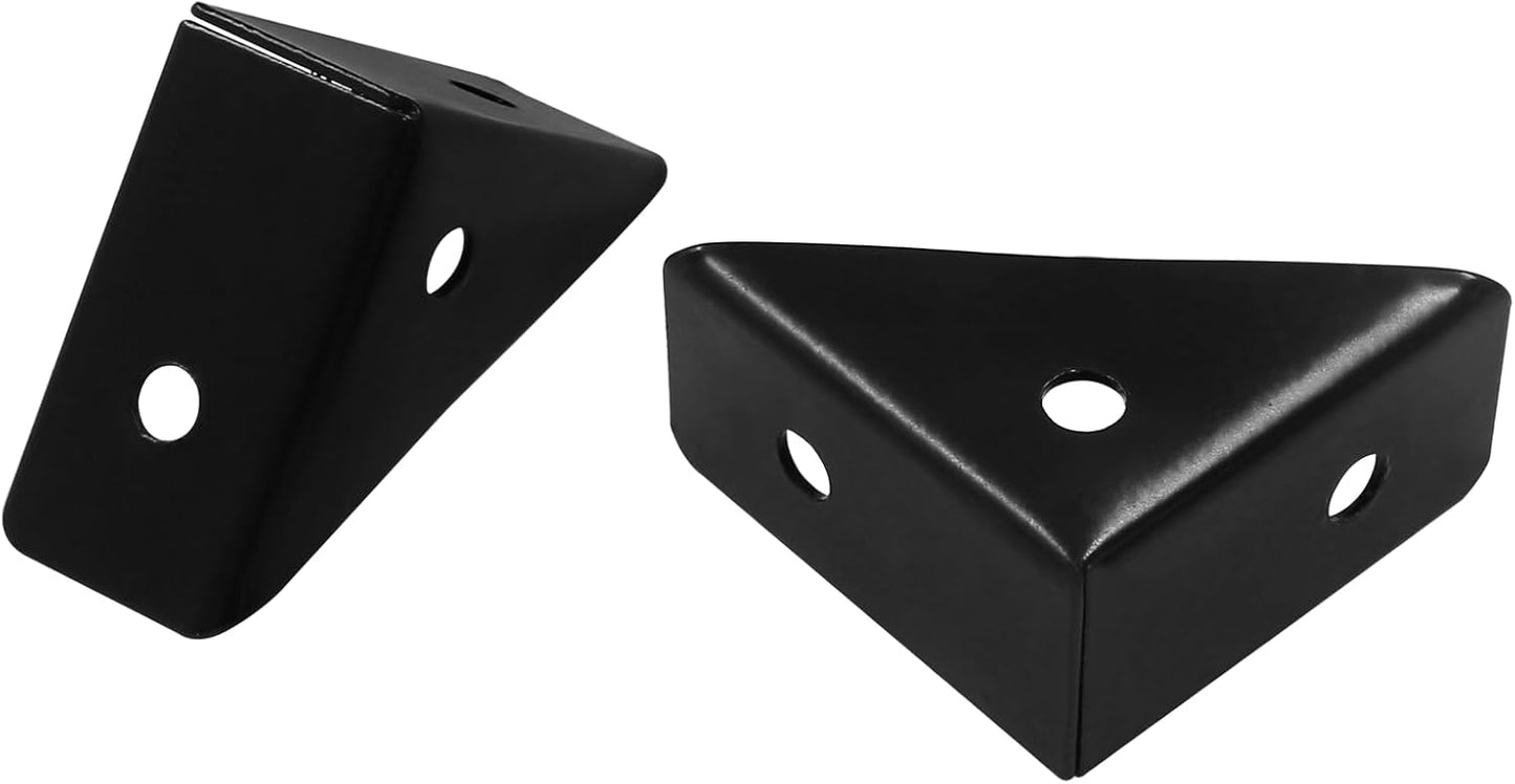 12pcs Angle Corner Shelf Bracket 38mm x 38mm, Cold Rolled Steel Corner Support, Triangular Bracket with V1258-DP02-A-2235