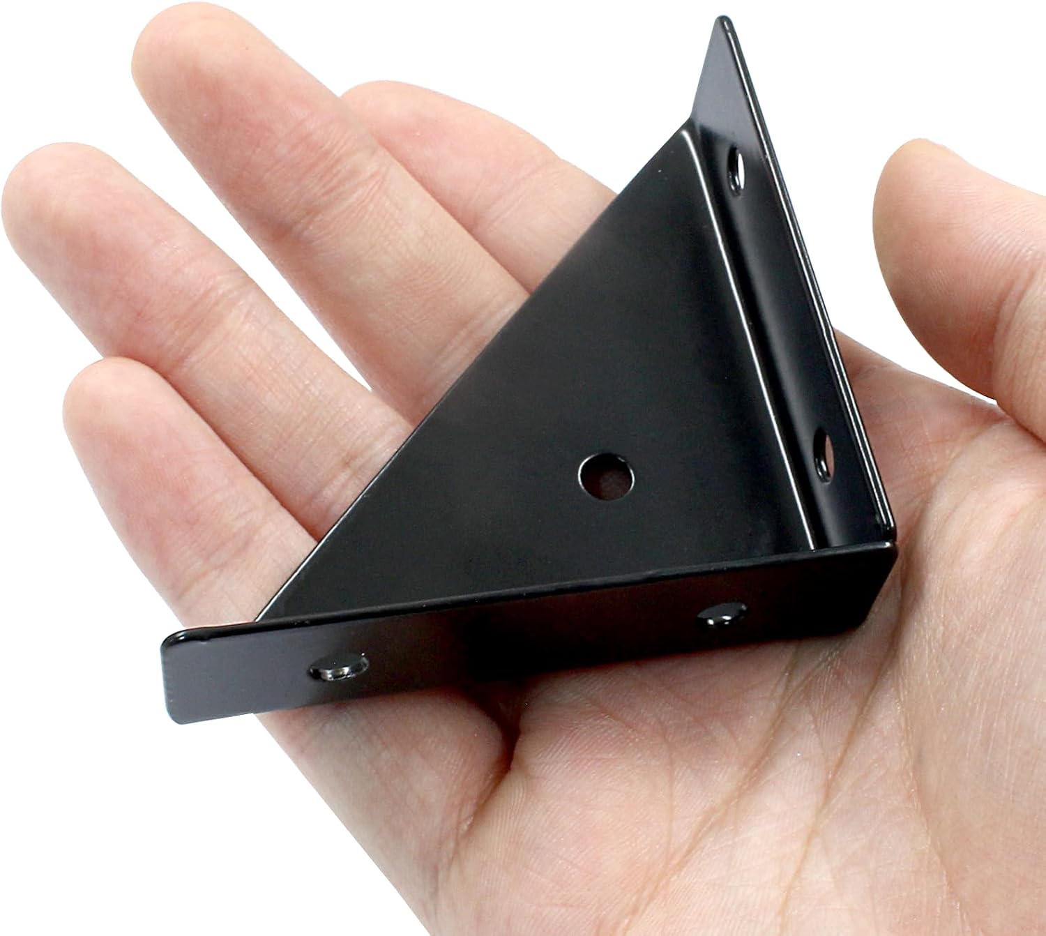 12pcs Angle Corner Shelf Bracket 38mm x 38mm, Cold Rolled Steel Corner Support, Triangular Bracket with V1258-DP02-A-2235