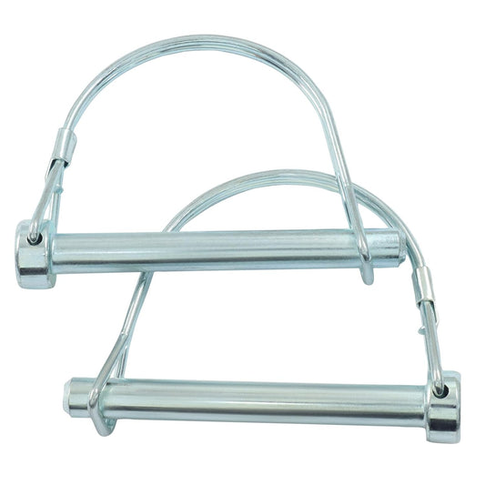 2 Pack Trailer Coupler Pin, Zinc Plated Carbon Steel Locking Pin, 5/16" x 2.75" Medium Hitch Pin for V1258-DP02-A-2238