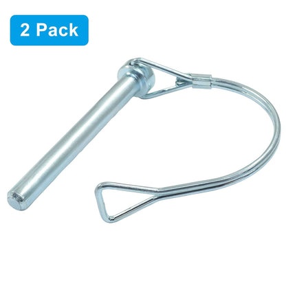 2 Pack Trailer Coupler Pin, Zinc Plated Carbon Steel Locking Pin, 5/16" x 2.75" Medium Hitch Pin for V1258-DP02-A-2238