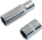 1/4-Inch Drive x 12mm Deep Shallow Socket, 6 Point Shallow Socket, Cr-V, Standard, Metric, 2Pcs V1258-DP02-A-2241