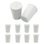 10 Pcs White Solid Rubber Stoppers 1# Tapered Lab Bungs Solid Rubber Stoppers Tapered Lab Seal Rubber Stoppers V1258-DP02-A-2243