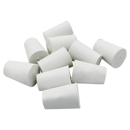10 Pcs White Solid Rubber Stoppers 1# Tapered Lab Bungs Solid Rubber Stoppers Tapered Lab Seal Rubber Stoppers V1258-DP02-A-2243