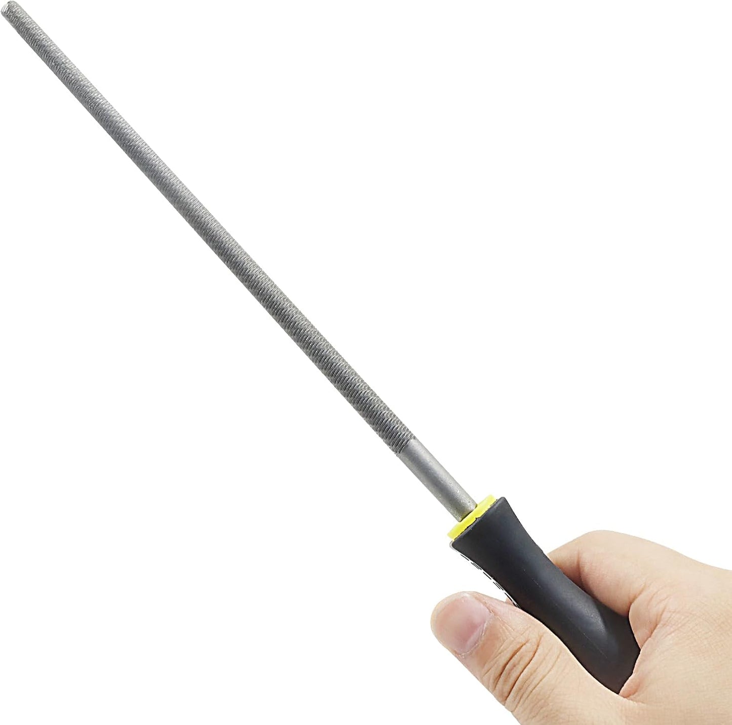 8 Inch Round File, Carbon Steel Rat Tail Metal File Tool Sharpener for Professionals/Wood/DIY Enthusiasts V1258-DP02-A-2248