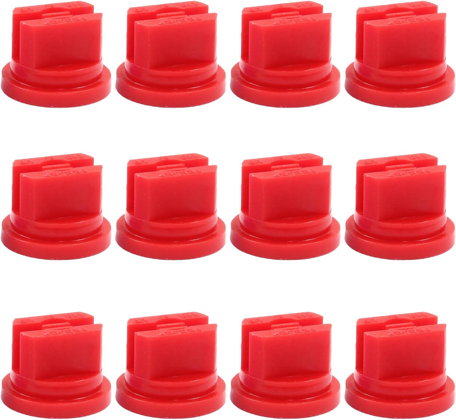 12Pcs Flat Fan Spray Tip 110 Degree Plastic Spray Nozzle Tip Fan Shaped Atomizing Nozzle Agriculture V1258-DP02-A-2252