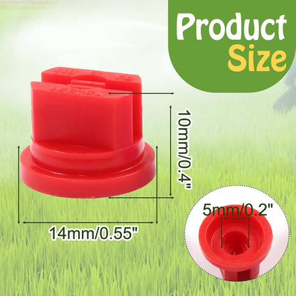 12Pcs Flat Fan Spray Tip 110 Degree Plastic Spray Nozzle Tip Fan Shaped Atomizing Nozzle Agriculture V1258-DP02-A-2252