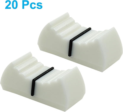 20pcs Fader Knobs, Fader Caps Mixer Slider Fader Knobs Universal Fader Knobs Replacement Fader Cap Slider V1258-DP02-A-2254