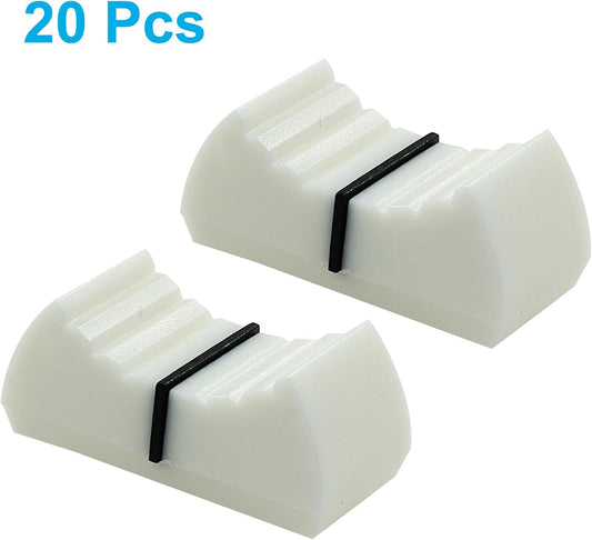 20pcs Fader Knobs, Fader Caps Mixer Slider Fader Knobs Universal Fader Knobs Replacement Fader Cap Slider V1258-DP02-A-2254
