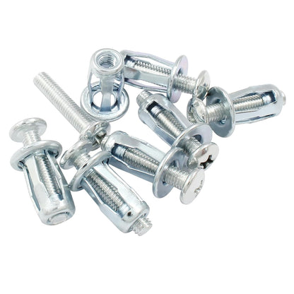 16 pcs Jack Nuts, Plain Carbon Steel Petal Expansion Insert Nuts for Thin Metal Hollow Wall Iron (M5 x 25) V1258-DP02-A-2255