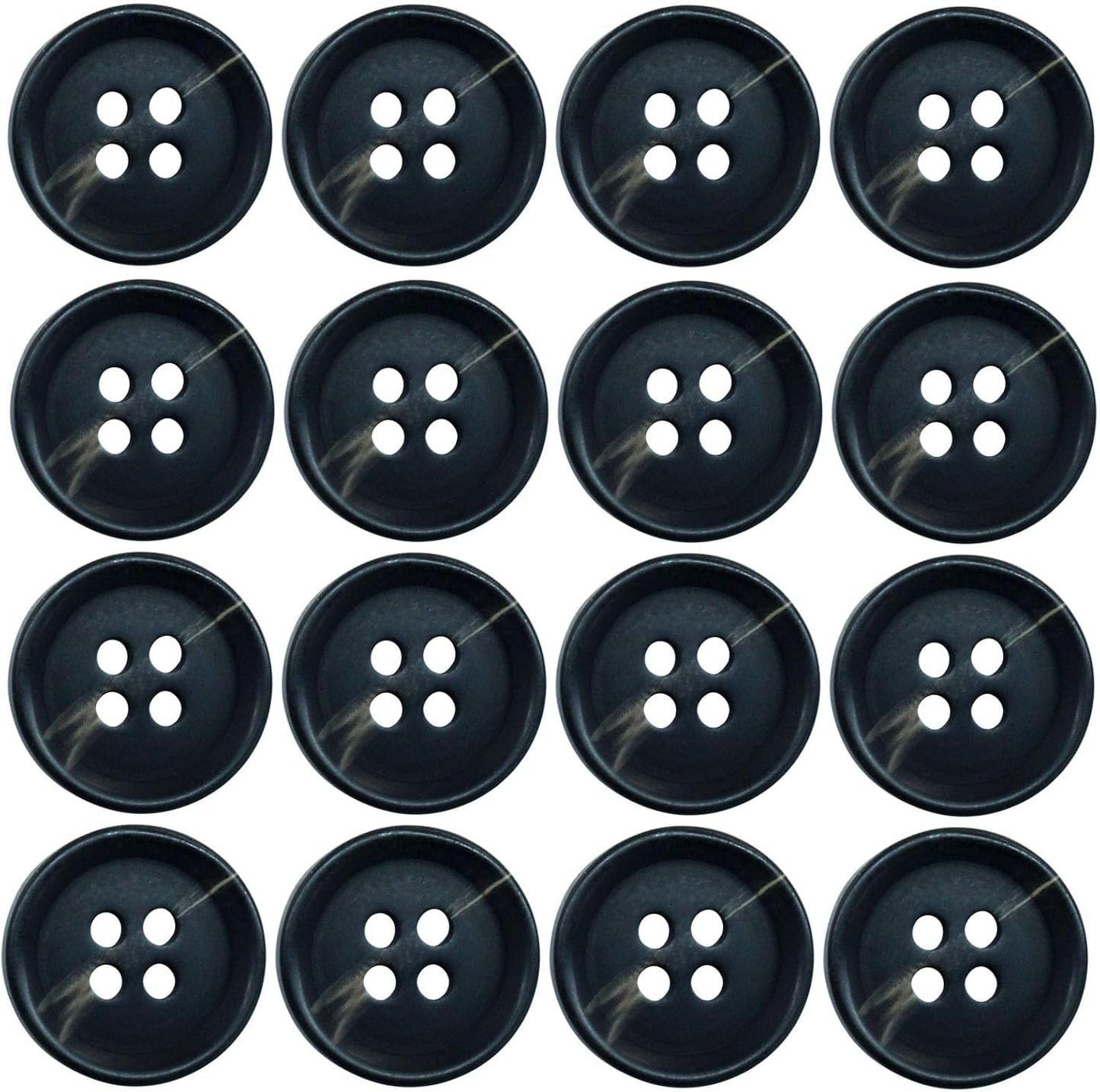 40 PCS 4-Holes Resin Buttons 5/8" Sewing Buttons for Clothing Arts Crafts Projects DIY Decorations Sewing V1258-DP02-A-2262