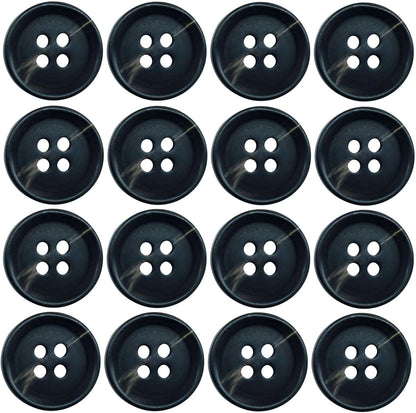 40 PCS 4-Holes Resin Buttons 5/8" Sewing Buttons for Clothing Arts Crafts Projects DIY Decorations Sewing V1258-DP02-A-2262