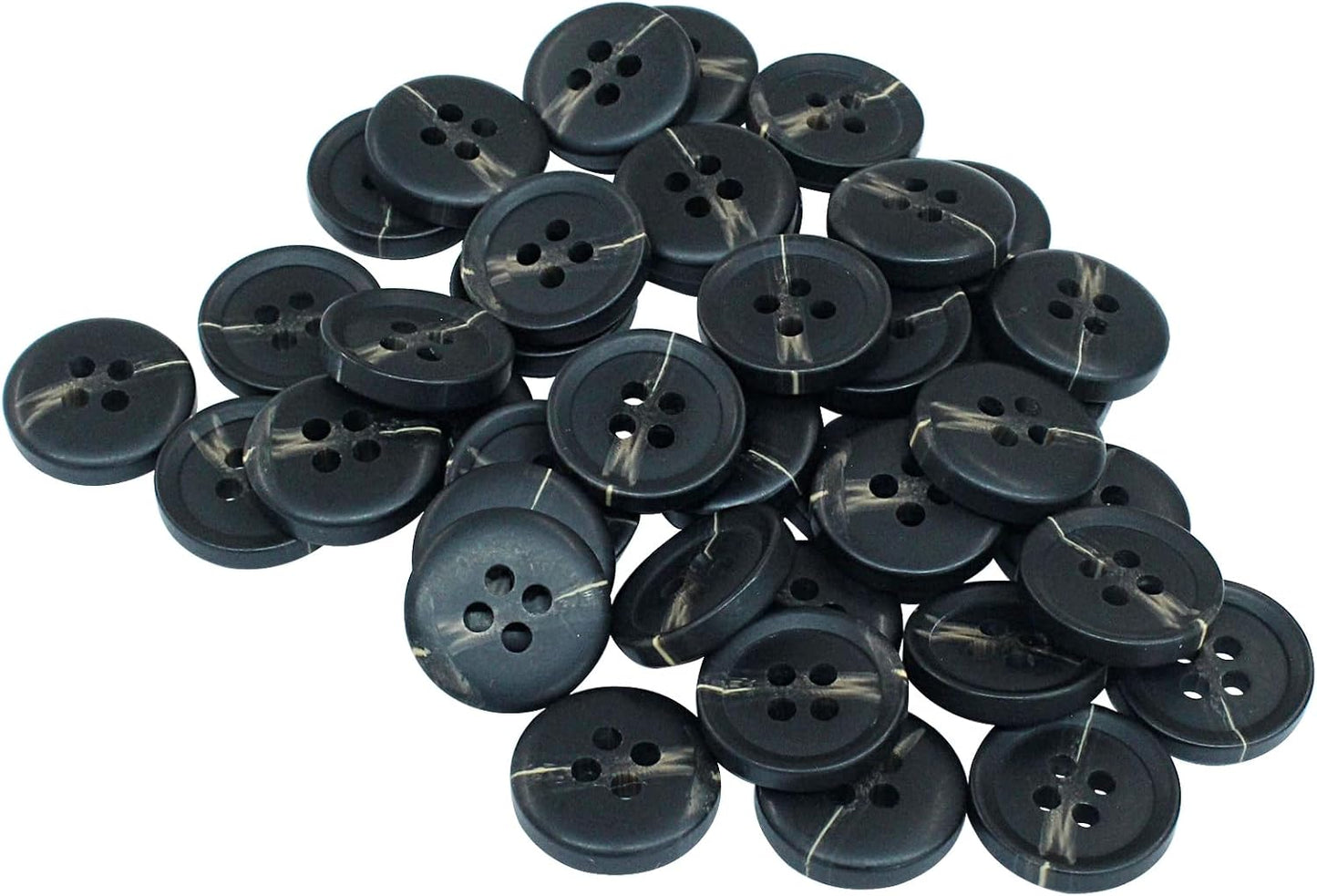 40 PCS 4-Holes Resin Buttons 5/8" Sewing Buttons for Clothing Arts Crafts Projects DIY Decorations Sewing V1258-DP02-A-2262