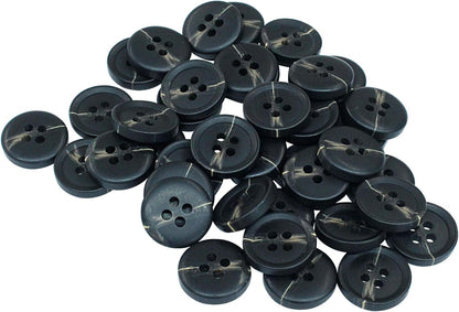 40 PCS 4-Holes Resin Buttons 5/8" Sewing Buttons for Clothing Arts Crafts Projects DIY Decorations Sewing V1258-DP02-A-2262