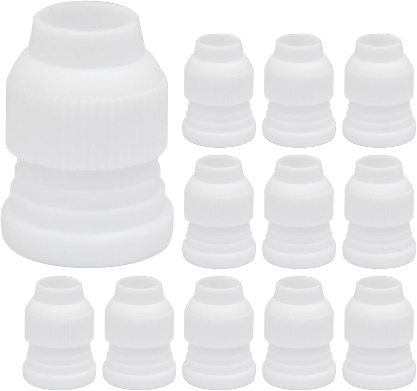 12 Pcs Piping Bag Couplers Plastic Standard Couplers Cake Decorating Coupler Small Pipe Tip Coupler for V1258-DP02-A-2265