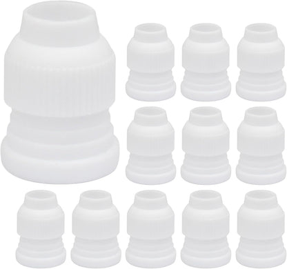 12 Pcs Piping Bag Couplers Plastic Standard Couplers Cake Decorating Coupler Small Pipe Tip Coupler for V1258-DP02-A-2265