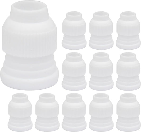 12 Pcs Piping Bag Couplers Plastic Standard Couplers Cake Decorating Coupler Small Pipe Tip Coupler for V1258-DP02-A-2265