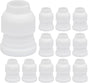 12 Pcs Piping Bag Couplers Plastic Standard Couplers Cake Decorating Coupler Small Pipe Tip Coupler for V1258-DP02-A-2265
