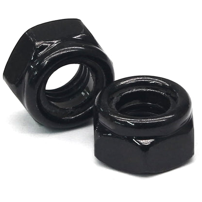 M3 Hex Lock Nuts, M3 x 0.5mm Carbon Steel Nylon Insert Self-Locking Nuts for Fasteners, 50Pcs V1258-DP02-A-2269