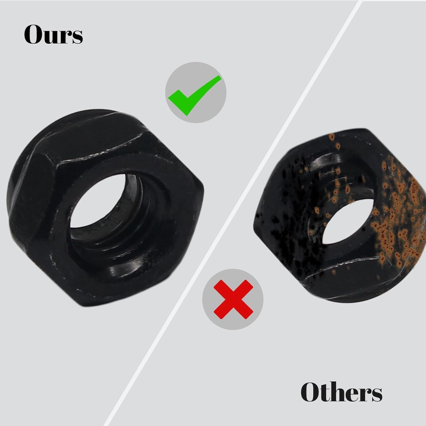 M3 Hex Lock Nuts, M3 x 0.5mm Carbon Steel Nylon Insert Self-Locking Nuts for Fasteners, 50Pcs V1258-DP02-A-2269