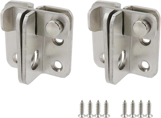 Door Lock Latch Sliding Door Lock Stainless Steel Gate Latches with Padlock Hole Flip Door Latch for Cabinet, V1258-DP02-A-2283