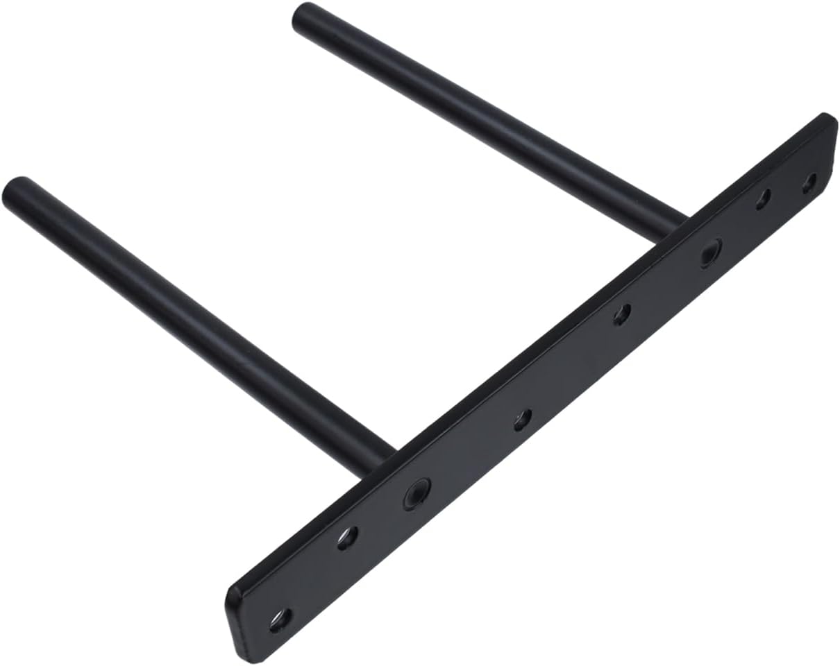 6-inch Floating Shelf Brackets Heavy Duty Hidden Brackets Black Blind Shelf Support for Floating Wood Shelves V1258-DP02-A-2285