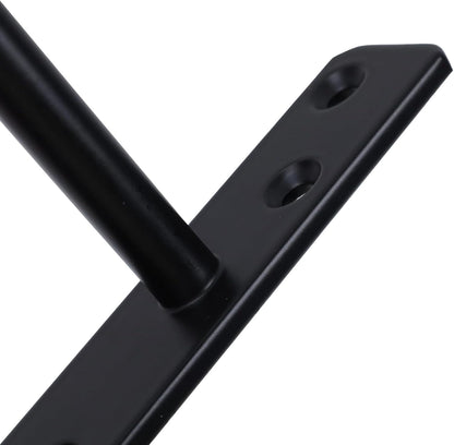 6-inch Floating Shelf Brackets Heavy Duty Hidden Brackets Black Blind Shelf Support for Floating Wood Shelves V1258-DP02-A-2285