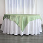 Efavormart 60" Satin Square Tablecloth Overlay for Wedding Catering Party Table Decorations SAGE Green Square V1258-DP02-A-2297