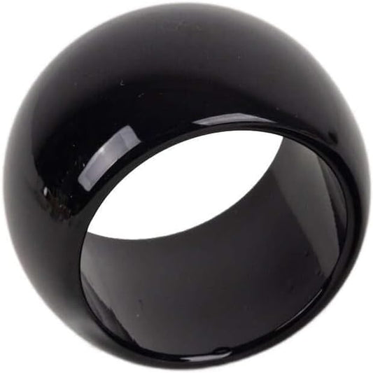 Efavormart 4 PCS Wholesale Black Acrylic Napkin Rings for Place Settings Wedding Receptions Dinner or Holiday V1258-DP02-A-2299