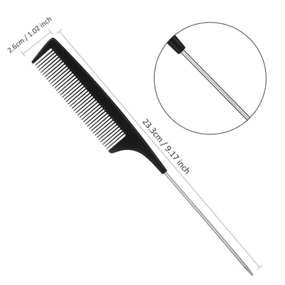 3 Pieces Hair Styling Comb Set for Women's Back Combing - Teasing/Fluffy Brush, Rat Tail Comb, and Triple V1258-DP02-A-2305