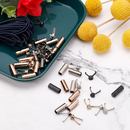 Shoelace Tips, Alloy Shoe Lace Ends Tips, Cylindrical Tip Replacement for Shoestring V1258-DP02-A-2321