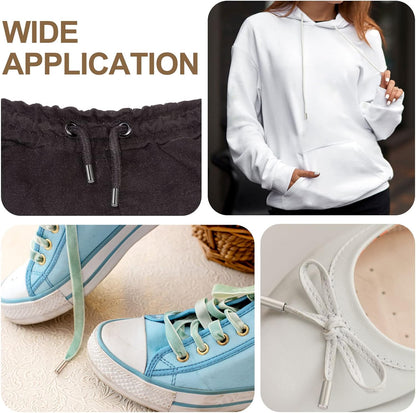 Shoelace Tips, Alloy Shoe Lace Ends Tips, Cylindrical Tip Replacement for Shoestring V1258-DP02-A-2321