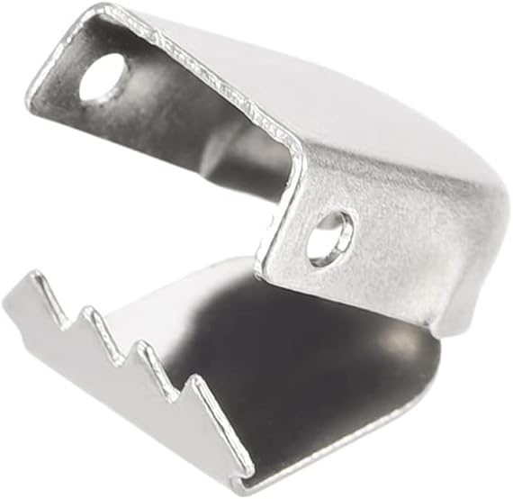 Shoelace End Clips 10x7mm Stainless Steel No Tie Shoe Lace Tips Head Bling Type, Silver Tone 30 Pcs V1258-DP02-A-2323