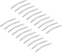 20mm Curved Spring Bar Pins 1.5mm Dia Stainless Steel Double Flanged End Watch Band Link Pin 20pcs V1258-DP02-A-2327
