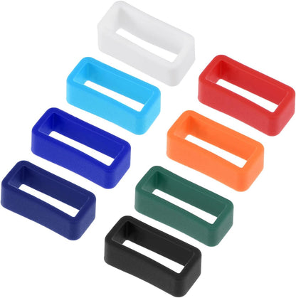 Watch Strap Holder Loop, Rubber Replacement Fastener Rings Silicone Watch Retainers for 16mm Width Watch Band V1258-DP02-A-2332