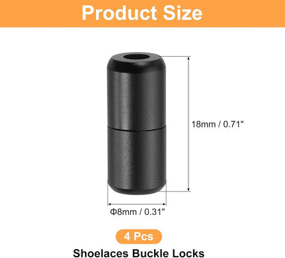 Shoe Laces Buckle Lock Aluminum No Tie Shoelace Turnbuckle V1258-DP02-A-2334