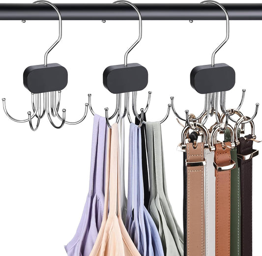 3 Pack Tank Top Hangers, 2026 Upgraded Bra Hanger for Closet Organizer & Storage, 360 degrees Rotating & V1258-DP02-A-2335