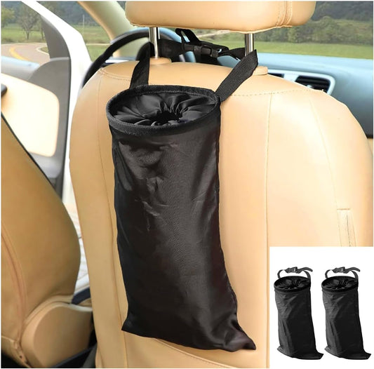2PCS Car Trash Bag, Auto Portable Trash Can Universal Hanging Car Garbage Bag, Waterproof Garbage Can with V1258-DP02-A-2341