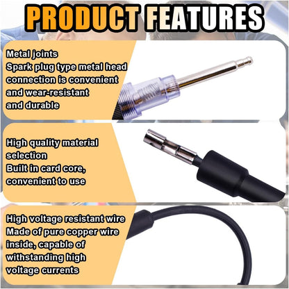 Inline Spark Plug Tester, Straight Boot Ignition Coil Tester Light, Car Small Engine Spark Tester, Armature V1258-DP02-A-2346